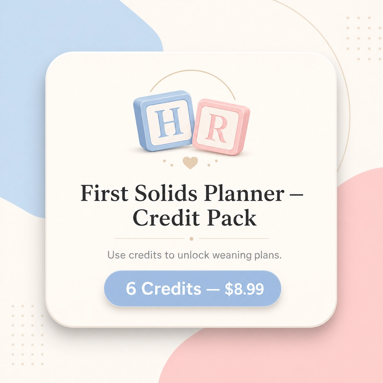 6 Credit Pack $8.99